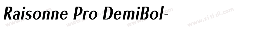 Raisonne Pro DemiBol字体转换